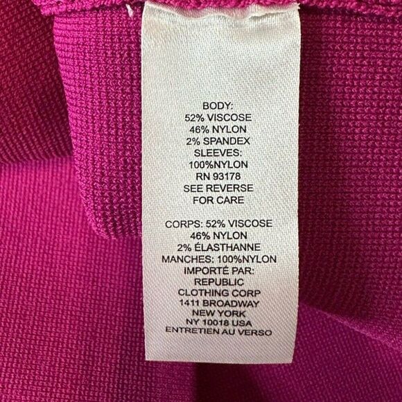 House of Harlow Pink Dress Size Small NWT Sheer Long Sleeve Cocktail Party - Picture 6 of 10